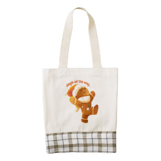 Christmas tote bag featuring cookies