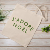 Christmas Tote Bag | J’adore Noël Modern Holiday