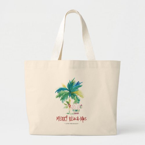 Christmas Tote Bags Unique Tropical Design