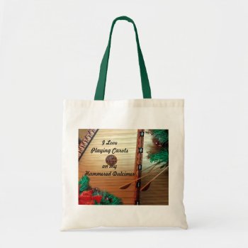 Christmas Tote For Hammered Dulcimer Player by lmountz1935 at Zazzle