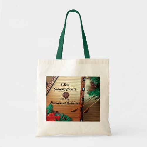 Christmas Tote for Hammered Dulcimer Player