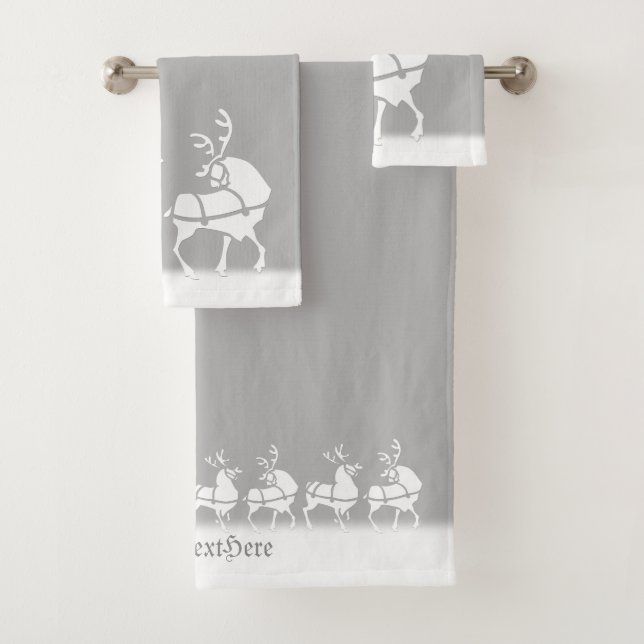 Christmas Towel Sets Personalized Holiday Towels (Insitu)