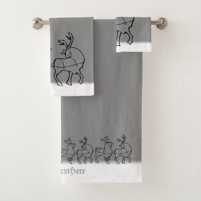 Christmas Towel Sets Personalized Holiday Towels (Insitu)