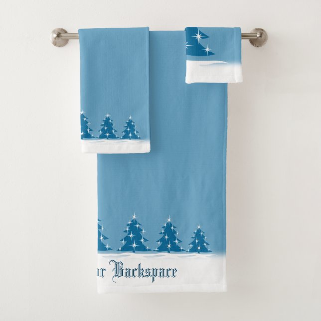 Christmas Towel Sets Personalized Holiday Towels (Insitu)