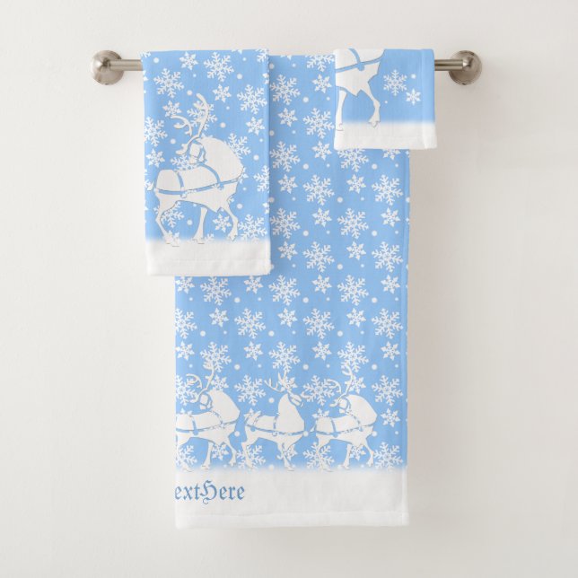 Christmas Towel Sets Personalized Holiday Towels (Insitu)