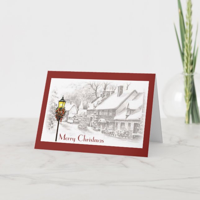 Christmas Town Greeting Card (Front)