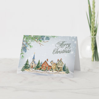 Christmas Town Merry Christmas Card