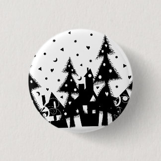 Christmas Town Pinback Button
