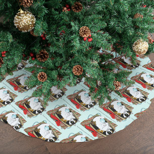 Christmas Toy Box Cat Brushed Polyester Tree Skirt