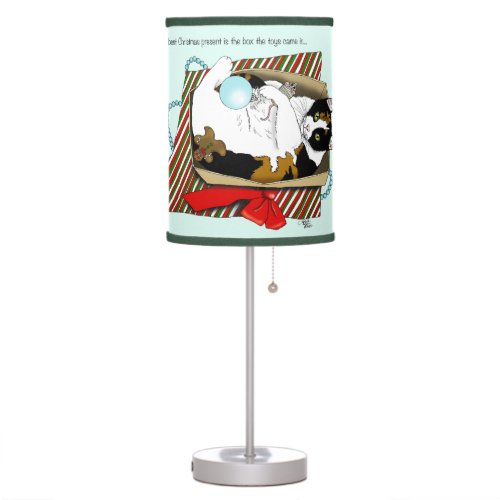 Christmas Toy Box Cat Table Lamp