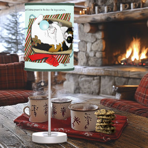 Christmas Toy Box Cat Table Lamp