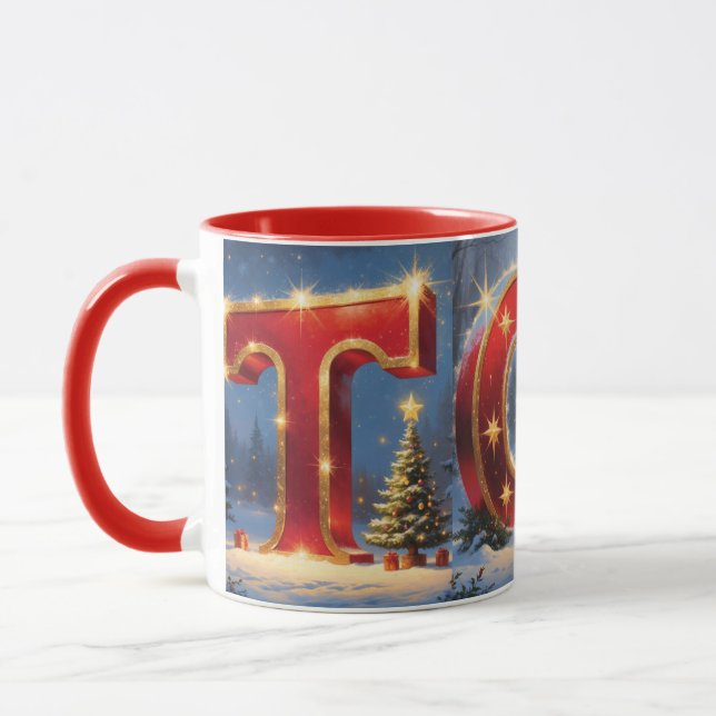 Christmas TOY Festive Holiday Coffee Mug (Left)
