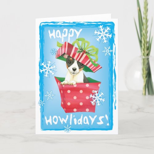 Christmas Toy Fox Terrier Holiday Card