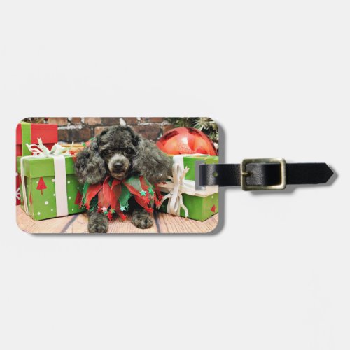 Christmas _ Toy Poodle _ Annie Luggage Tag
