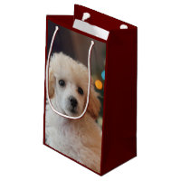 Christmas toy poodle dog small Gift Bag