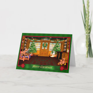 Christmas Toy Shop Holiday Greeting Card