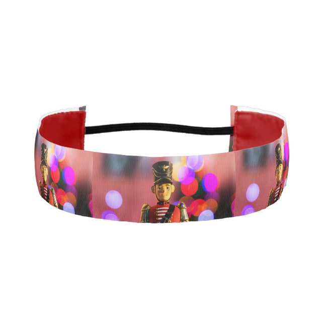 Christmas toy soldier figurine SlipperyJoe gay pri Athletic Headband (Front)