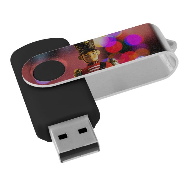 Christmas toy soldier figurine SlipperyJoe gay pri Flash Drive (Angled)