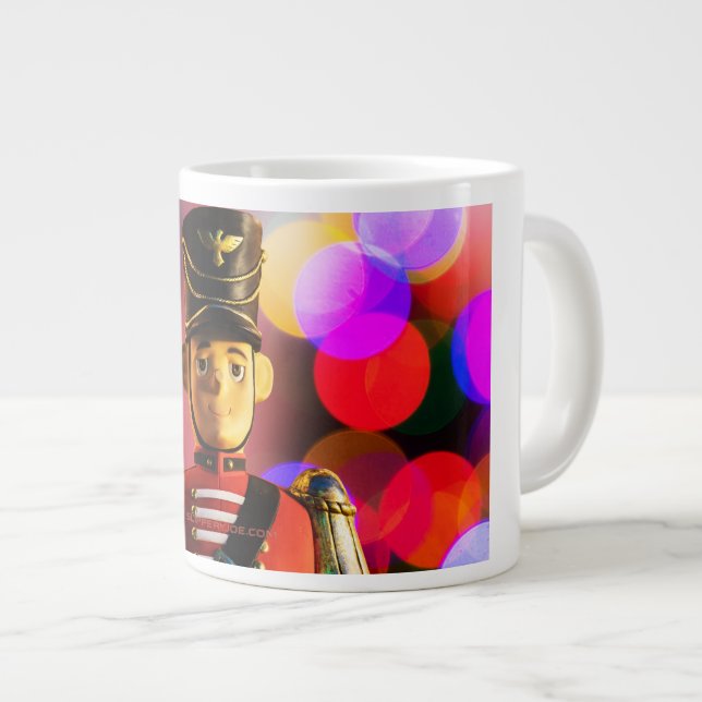 Christmas toy soldier figurine SlipperyJoe gay pri Giant Coffee Mug (Front Right)