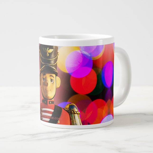 Christmas toy soldier figurine SlipperyJoe gay pri Giant Coffee Mug (Front Right)