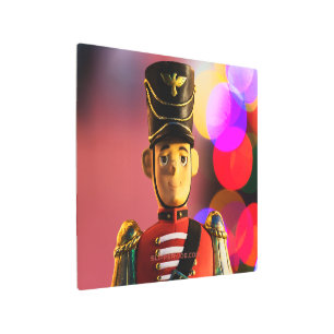 Christmas toy soldier figurine SlipperyJoe gay pri Metal Print