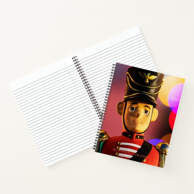 Christmas toy soldier figurine SlipperyJoe gay pri Notebook (Inside)