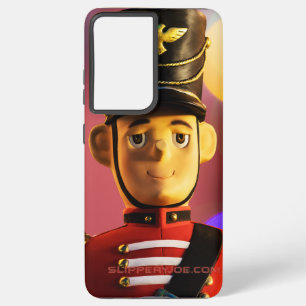 Christmas toy soldier figurine SlipperyJoe gay pri Samsung Galaxy S21+ Case