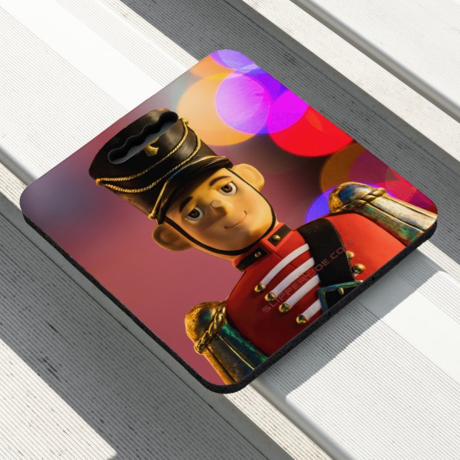 Christmas toy soldier figurine SlipperyJoe gay pri Seat Cushion (In Situ)