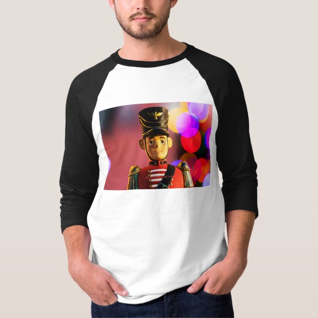 Christmas toy soldier figurine SlipperyJoe gay pri T-Shirt (Front)