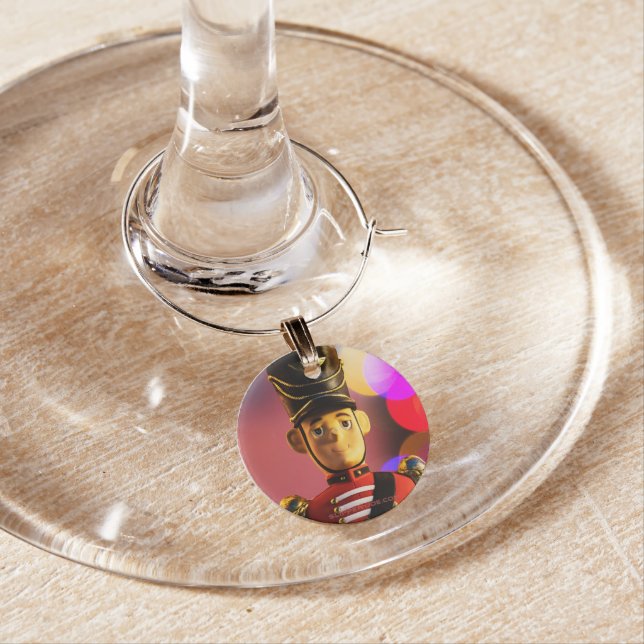 Christmas toy soldier figurine SlipperyJoe gay pri Wine Charm (In Situ)