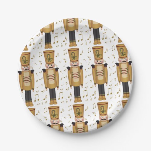 Christmas Toy Soldier Nutcracker Xmas Paper Plates