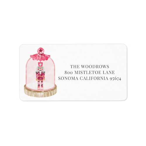 Christmas Toy Soldier Watercolor Return Address Label