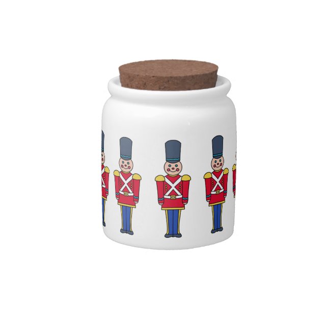Christmas Toy Soldiers Candy Jar Gift (Front)