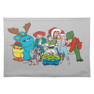 Christmas Toy Story Characters Cloth Placemat