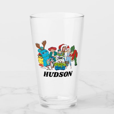 Christmas Toy Story Characters Glass