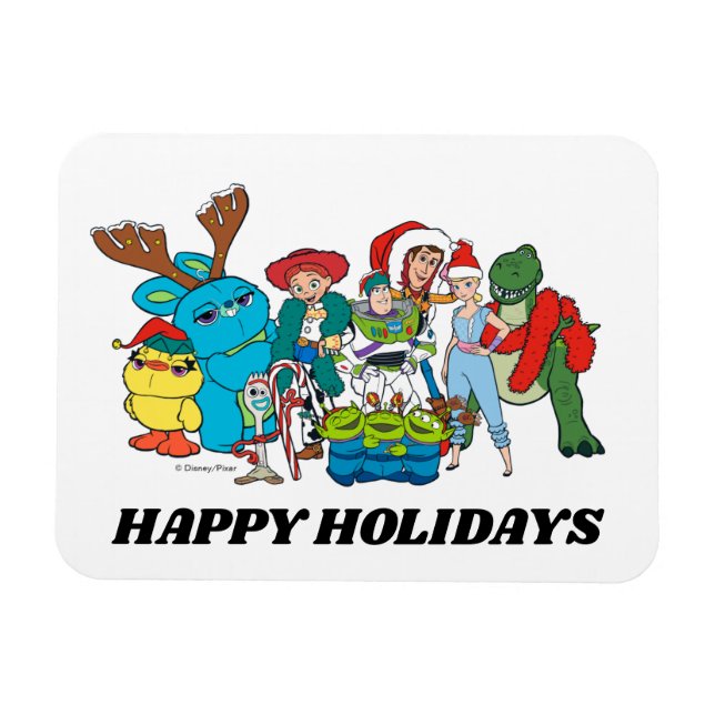 Christmas Toy Story Characters Magnet (Horizontal)