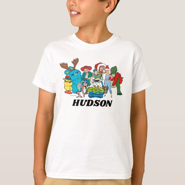 Christmas Toy Story Characters T-Shirt (Front)