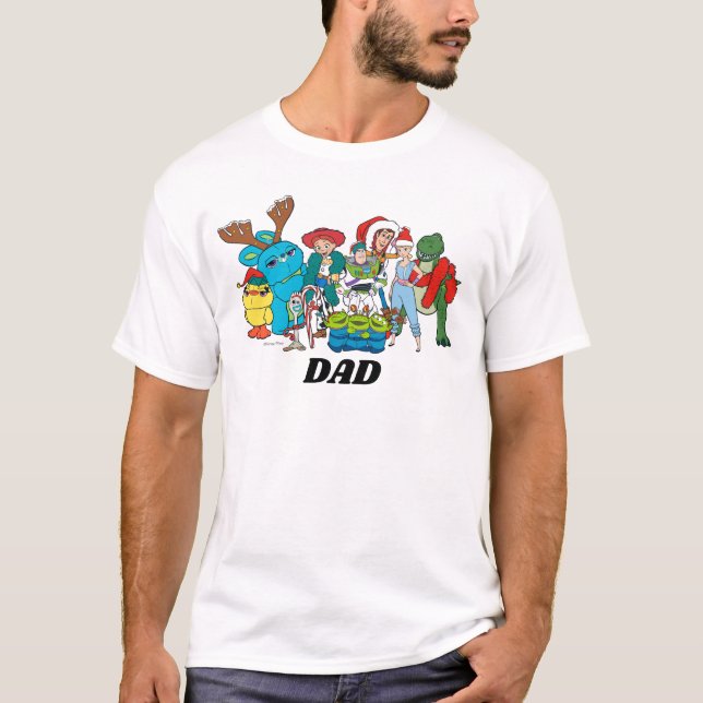 Christmas Toy Story Characters T-Shirt (Front)
