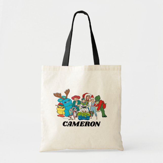Christmas Toy Story Characters Tote Bag (Front)