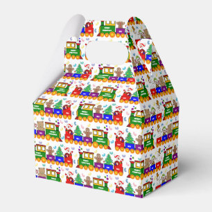 Christmas Toy Train Favor Boxes