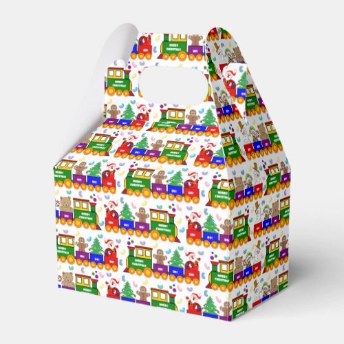 Christmas Toy Train Favor Boxes