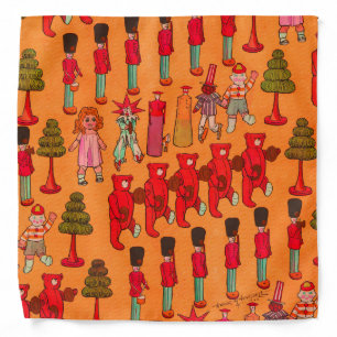 Christmas Toy Vintage Children Play Bandana