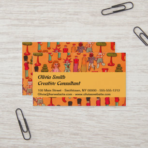 Christmas Toy Vintage Children Play Business Card