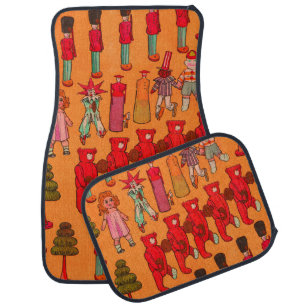 Christmas Toy Vintage Children Play Car Floor Mat