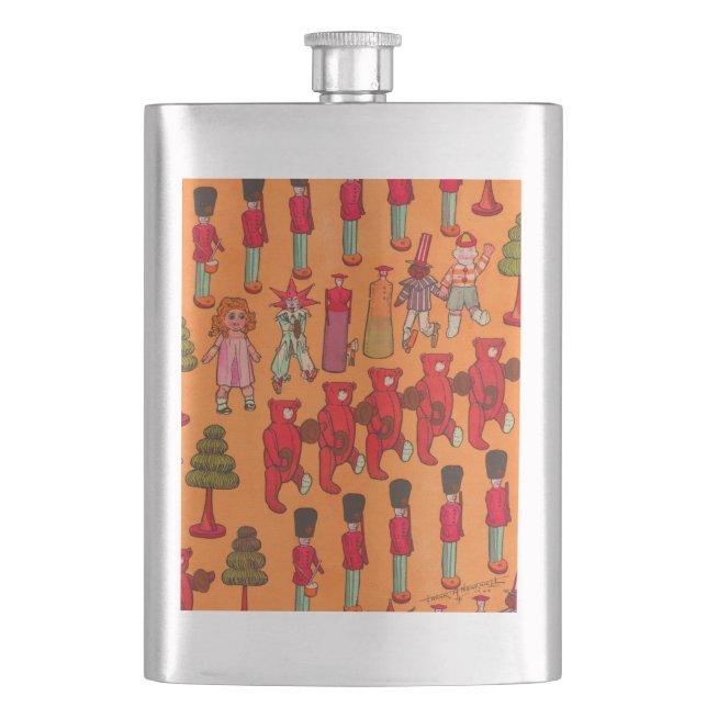Christmas Toy Vintage Children Play Flask (Front)