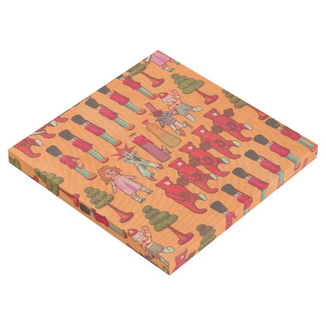 Christmas Toy Vintage Children Play Gallery Wrap (3/4)