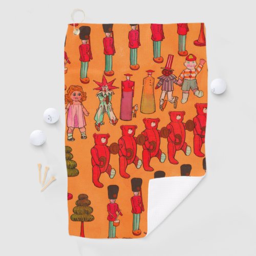 Christmas Toy Vintage Children Play Golf Towel