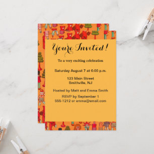 Christmas Toy Vintage Children Play Invitation