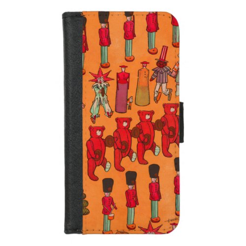 Christmas Toy Vintage Children Play iPhone 87 Wallet Case