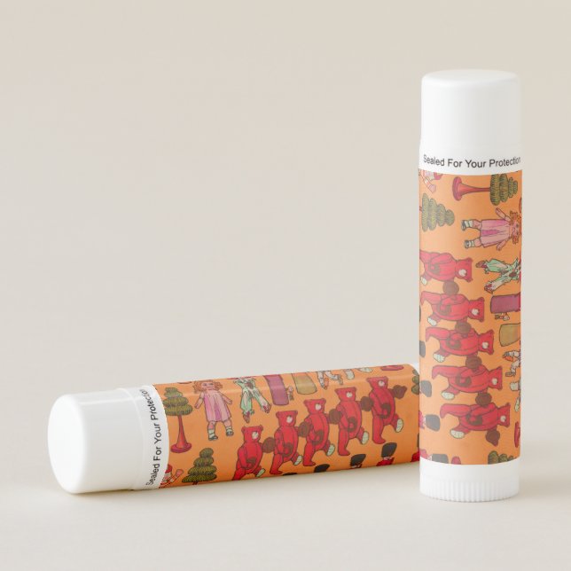 Christmas Toy Vintage Children Play Lip Balm (Front)